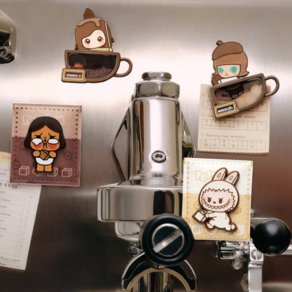 Pop Mart Pop Bean Coffee Factory Series Fridge Magnet Blind Box